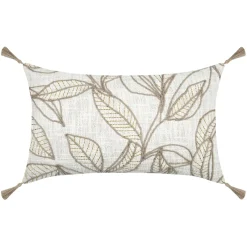 STOF Coussin rectangulaire coton (30 x 50 cm) Hemera Ecru Beige Sale