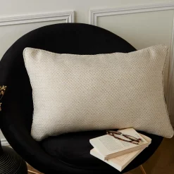 EMINZA Coussin rectangulaire effet chiné (40 x 60 cm) James sable Beige Outlet