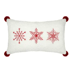 STOF Coussin rectangulaire effet fausse fourrure (30 x 50 cm) Bessey Rouge Clearance