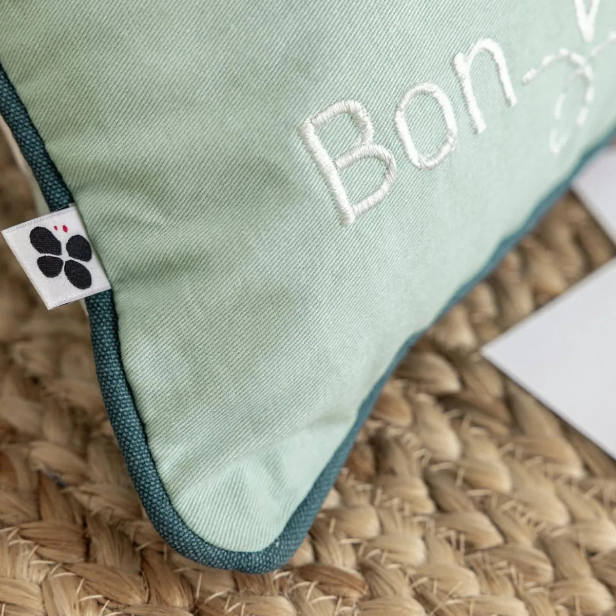 L'EFFET PAPILLON Coussin rectangulaire enfant coton (30 x 50 cm) Petits papiers e Bleu Online