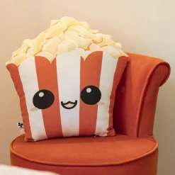 L'EFFET PAPILLON Coussin rectangulaire enfant coton (40 x 42 cm) Fresh popcorn Rouge Best