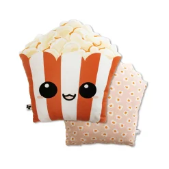 L'EFFET PAPILLON Coussin rectangulaire enfant coton (40 x 42 cm) Fresh popcorn Rouge Best
