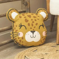 l'Effet Papillon Coussin rectangulaire enfant coton (45 x 40 cm) Lola Caramel Discount