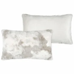 LOVELY CASA Coussin rectangulaire fausse fourrure (80 cm) Harald Beige Best