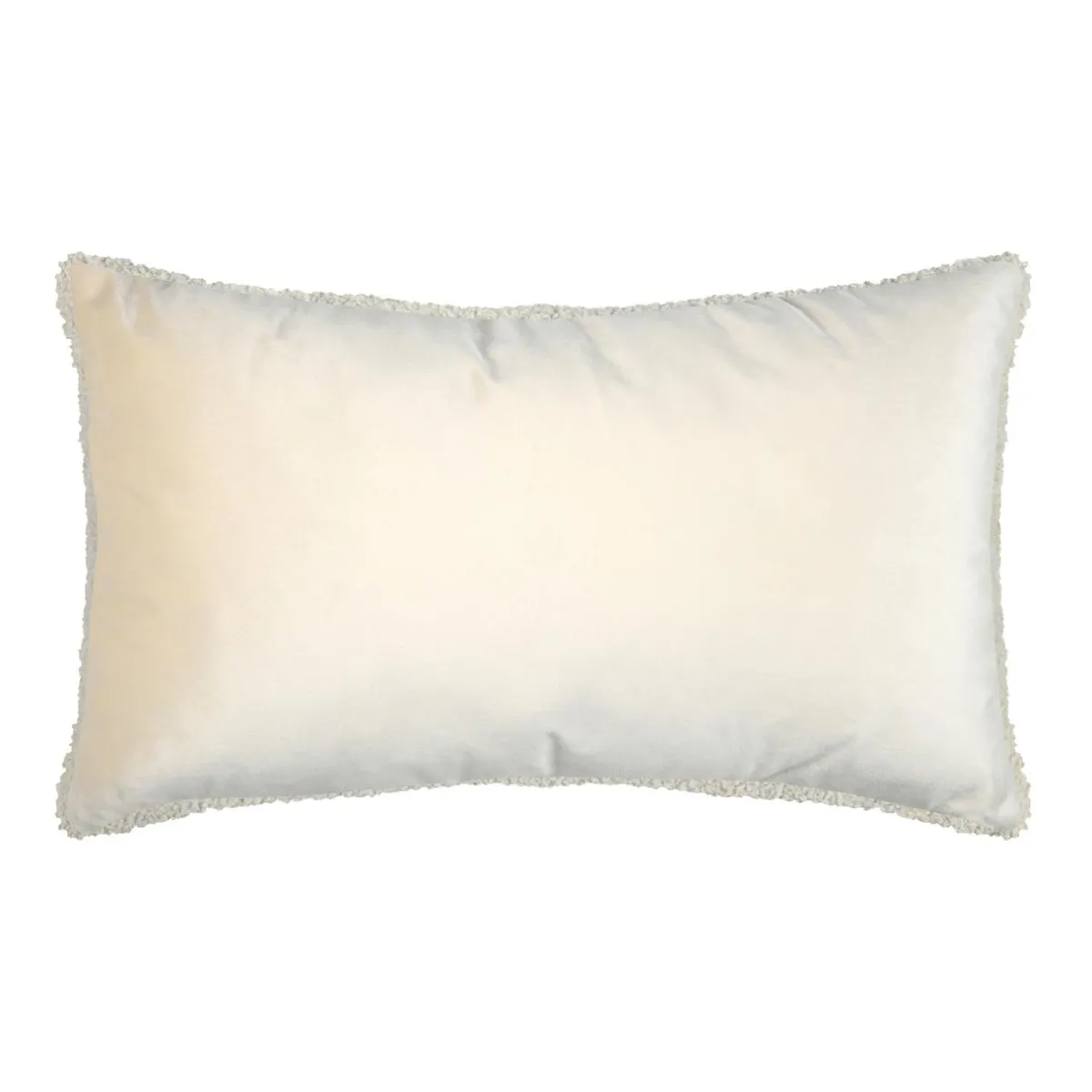 STOF Coussin rectangulaire fausse fourrure (30 x 50 cm) Wildforest Ecru New