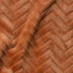 EMINZA Coussin rectangulaire flanelle (40 x 60 cm) Zag Cuivre Clearance