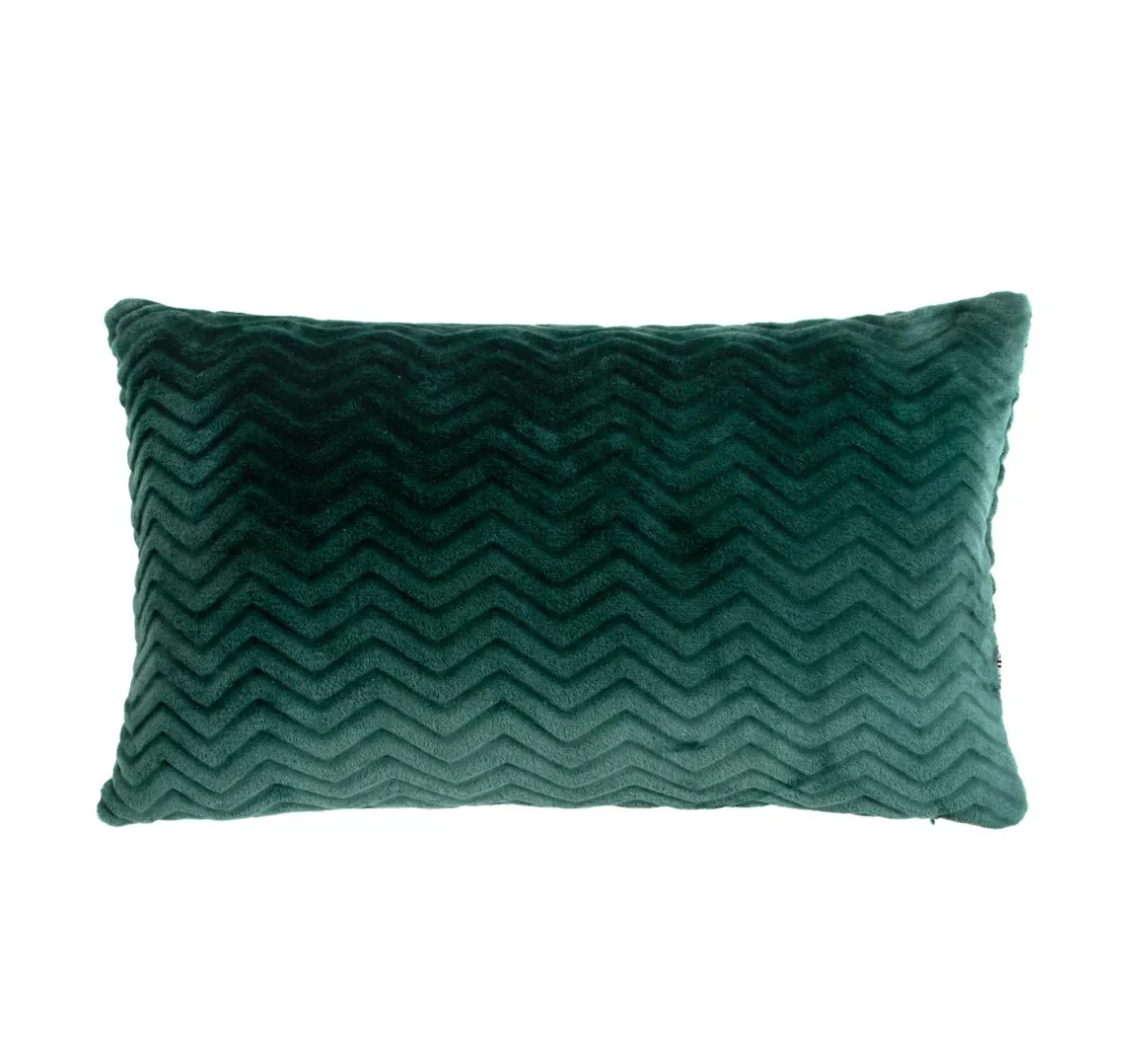 EMINZA Coussin rectangulaire flanelle (40 x 60 cm) Zag Vert Online