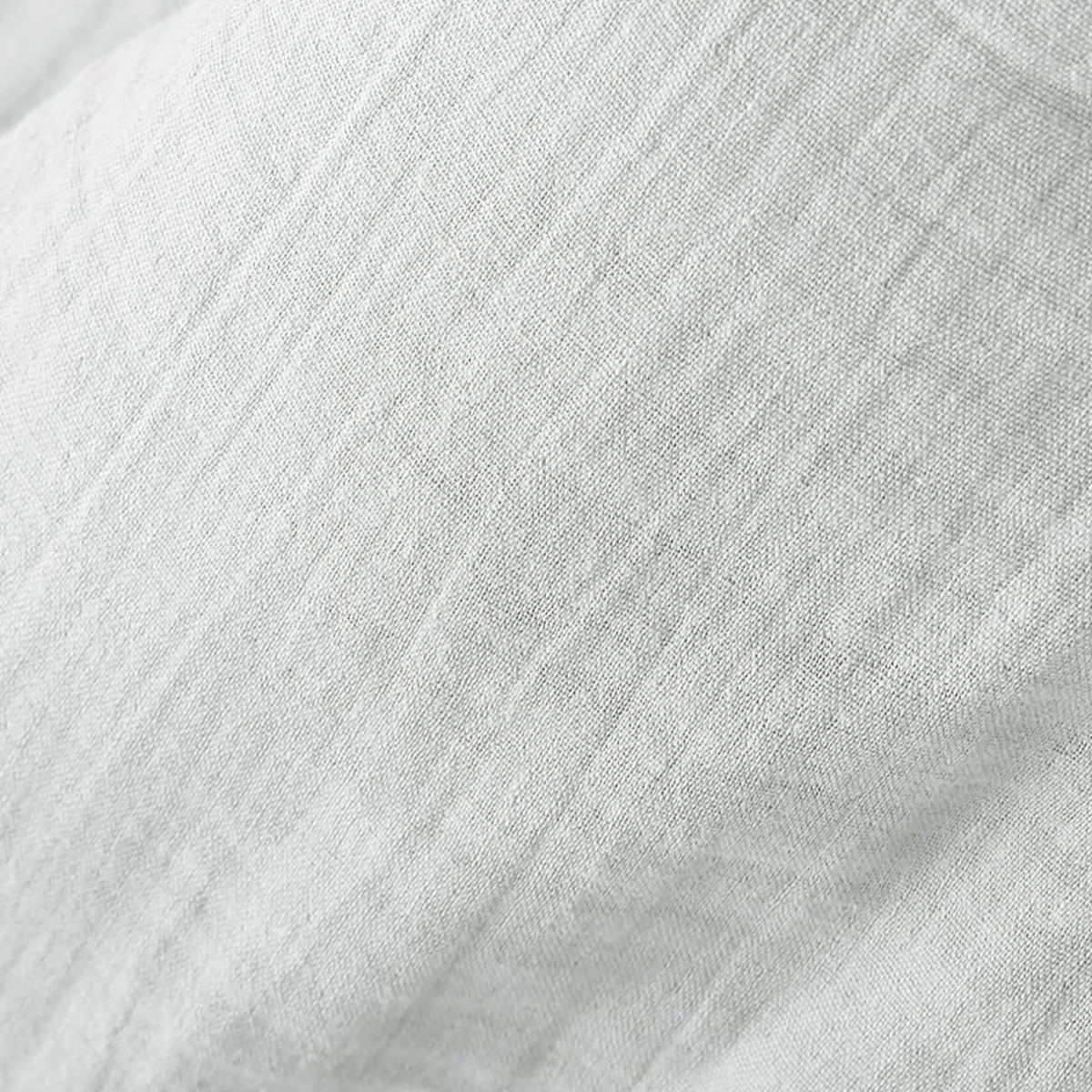 EMINZA Coussin rectangulaire gaze de coton (40 x 60 cm) Gaïa Gris nuage Gris clair Sale