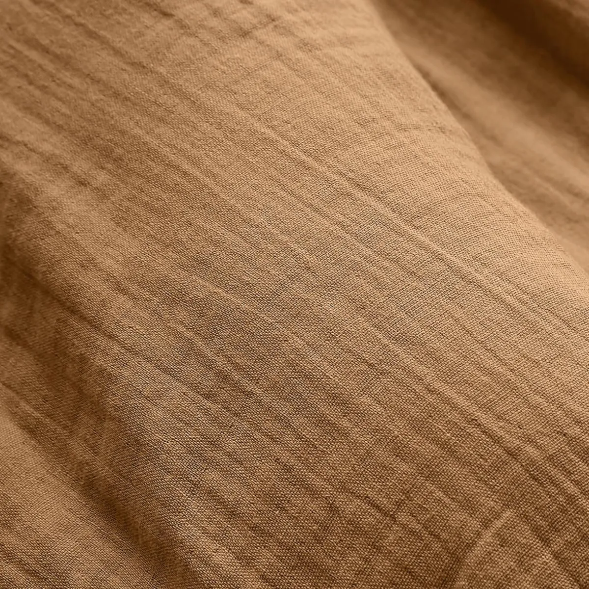 EMINZA Coussin rectangulaire gaze de coton (40 x 60 cm) Gaïa Camel Sale