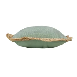 DOUCEUR D'INTERIEUR Coussin rectangulaire jute et coton (30 x 50 cm) Akina Vert sauge Outlet