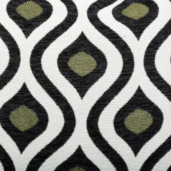 Atmosphera, cru017dateur d'intu017drieur Coussin rectangulaire polycoton (35 x 58 cm) Twist Noir Outlet