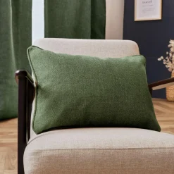 EMINZA Coussin rectangulaire tissé (40 x 60 cm) Alba Vert kaki Clearance
