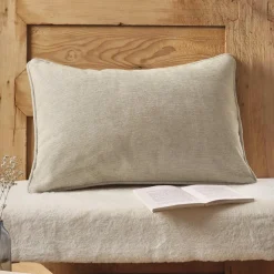 EMINZA Coussin rectangulaire tissé (40 x 60 cm) Magnus Ecru