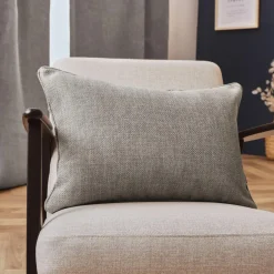 EMINZA Coussin rectangulaire tissé (40 x 60 cm) Alba Taupe Outlet