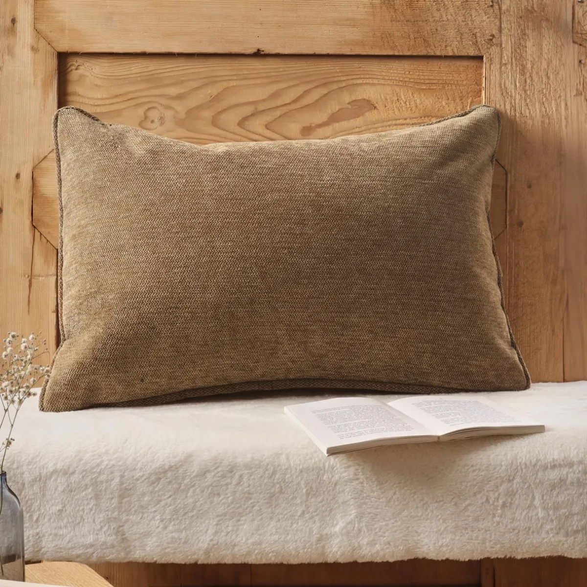 EMINZA Coussin rectangulaire tissé (40 x 60 cm) Magnus Camel Clearance