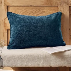 EMINZA Coussin rectangulaire tissé (40 x 60 cm) Magnus Bleu nuit Online