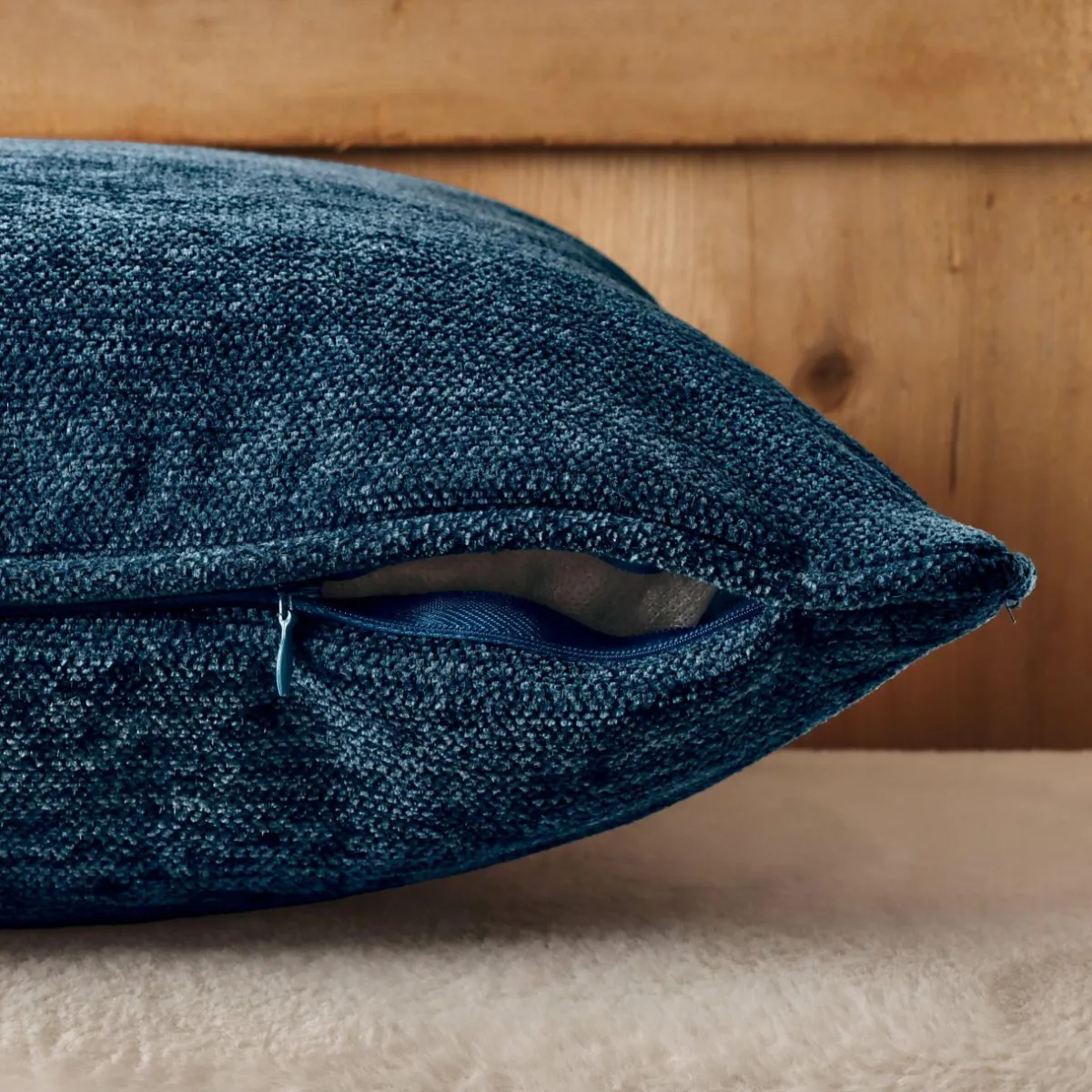 EMINZA Coussin rectangulaire tissé (40 x 60 cm) Magnus Bleu nuit Online