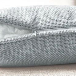 EMINZA Coussin rectangulaire tissé (40 x 60 cm) Alba Gris Discount