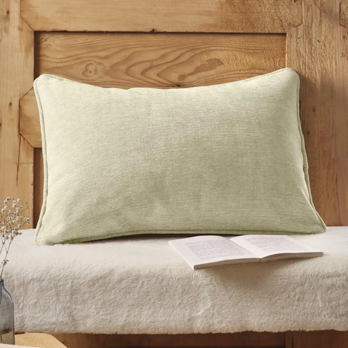 EMINZA Coussin rectangulaire tissé (40 x 60 cm) Magnus Beige Outlet