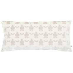 Atmosphera, cru017dateur d'intu017drieur Coussin rectangulaire velours (35 x 75 cm) Luna Ecru Outlet