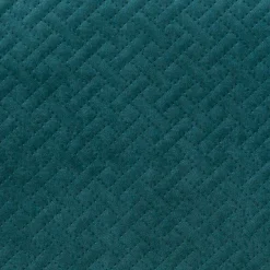 ATMOSPHERA Coussin rectangulaire velours (30 x 50 cm) Dolce Bleu canard Best