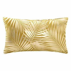 ATMOSPHERA Coussin rectangulaire velours (30 x 50 cm) Or Tropic Jaune ocre Discount