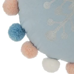 Atmosphera createur d'interieur for kids Coussin rond enfant (35 cm) Hiver Bleu Sale
