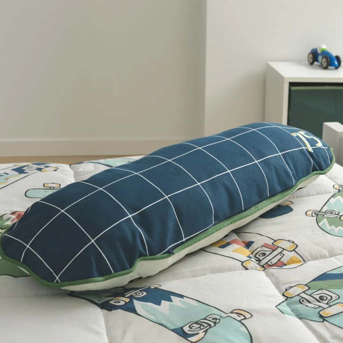 l'Effet Papillon Coussin rond enfant coton (65 x 25 cm) California Bleu Sale