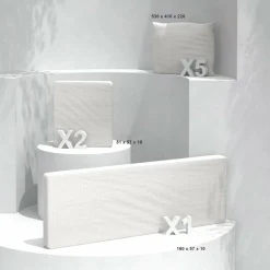 MOBELLIA Coussins de remplacement pour salon de jardin Calvi 5 places Blanc Best
