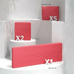 MOBELLIA Coussins de remplacement pour salon de jardin Calvi 5 places Rouge Online