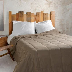 LINDER Couvre lit matelassé (250 x 260 cm) Vercors Taupe Clearance