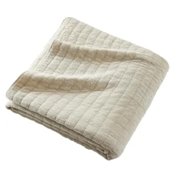 EMINZA Couvre-lit coton matelassé (220 x 240 cm) Lena sable Beige Outlet