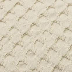 EMINZA Couvre-lit coton nid d'abeille (180 x 220 cm) Maya pampa Beige Hot