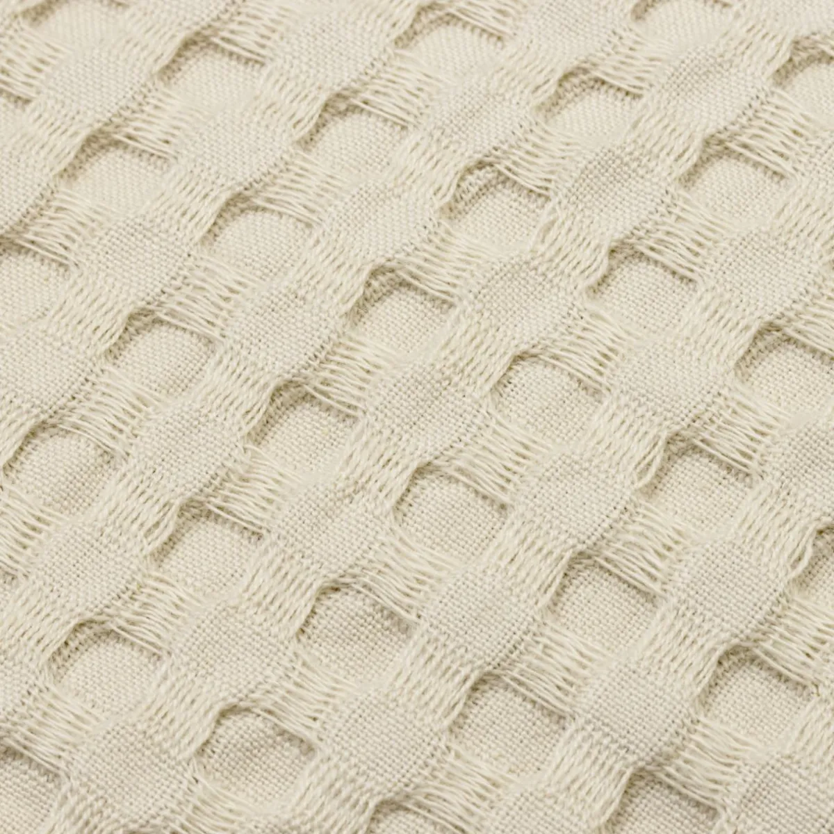 EMINZA Couvre-lit coton nid d'abeille (220 x 250 cm) Maya pampa Beige Outlet