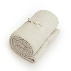 EMINZA Couvre-lit coton nid d'abeille (220 x 250 cm) Maya pampa Beige Outlet
