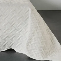 LINDER Couvre-lit et taie d'oreiller (180 x 240 cm) Californie Beige Discount