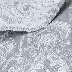ATMOSPHERA Couvre-lit et taies d'oreiller (240 x 260 cm) Marie Gris clair Online