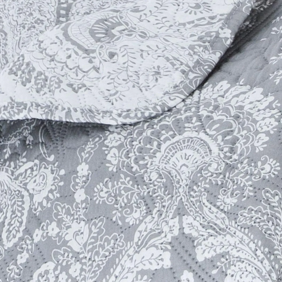 ATMOSPHERA Couvre-lit et taies d'oreiller (240 x 260 cm) Marie Gris clair Online