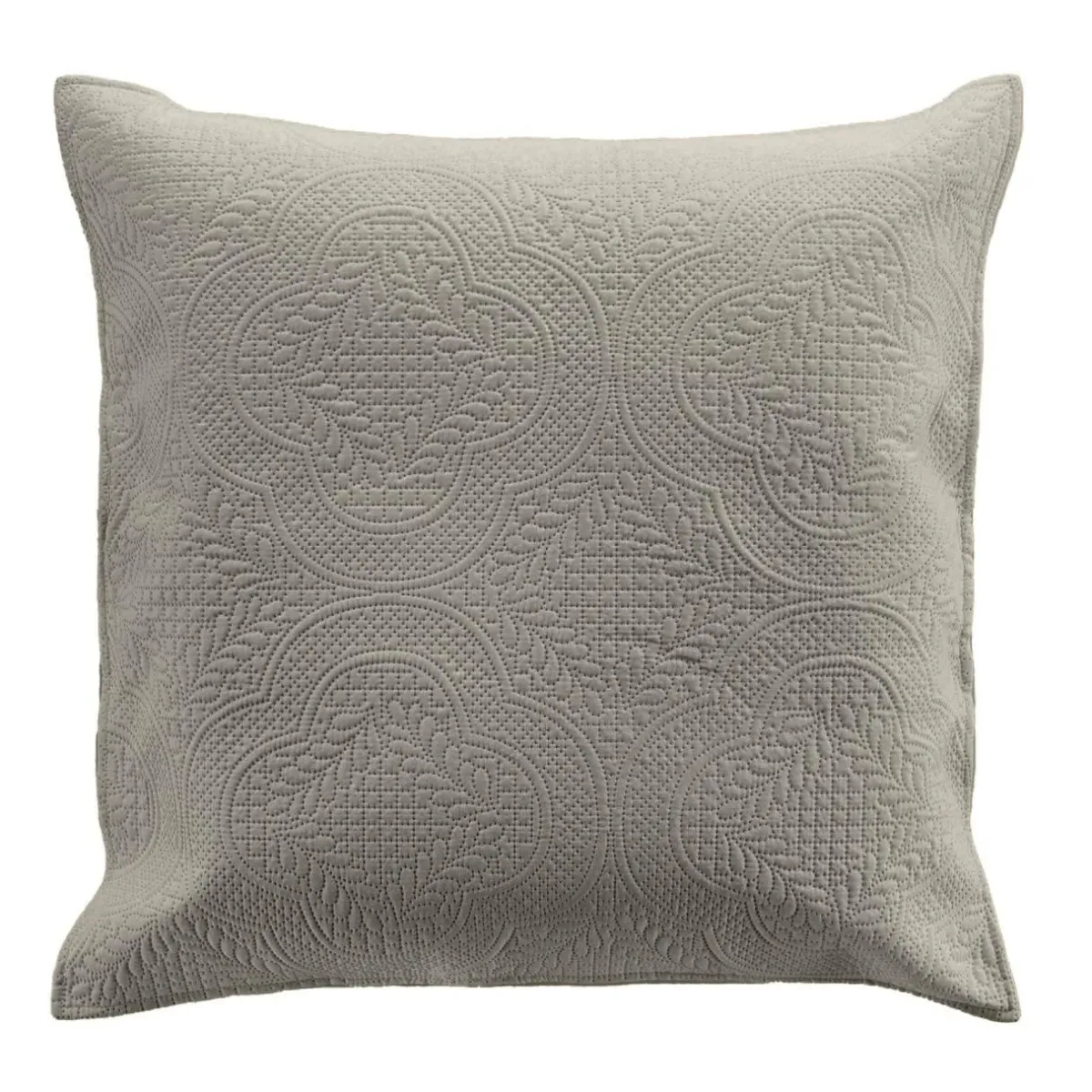 douceur d'intu017drieur Couvre-lit matelassé et deux taies d'oreiller (240 x 260 cm) Romane Gris Outlet