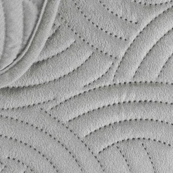 douceur d'intu017drieur Couvre-lit matelassé et deux taies d'oreiller (240 x 260 cm) Solange Gris New