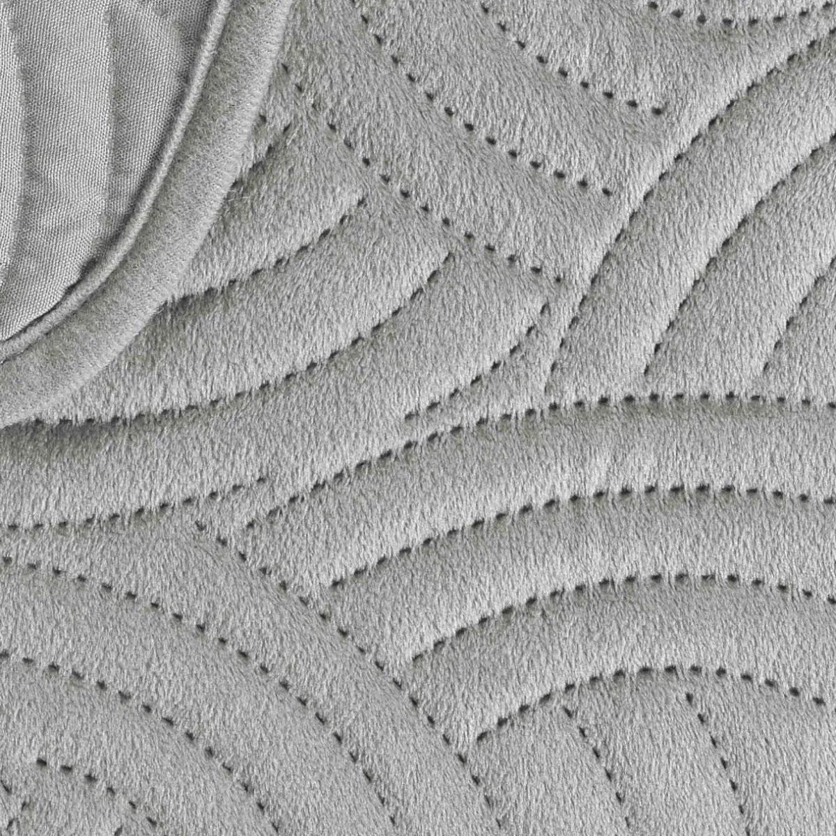 douceur d'intu017drieur Couvre-lit matelassé et deux taies d'oreiller (240 x 260 cm) Solange Gris New