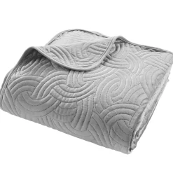 douceur d'intu017drieur Couvre-lit matelassé et deux taies d'oreiller (240 x 260 cm) Solange Gris New