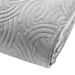 douceur d'intu017drieur Couvre-lit matelassé et deux taies d'oreiller (240 x 260 cm) Solange Gris New