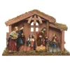 KAEMINGK Crèche de Noël complète (H21 cm) Saint-Daniel Discount