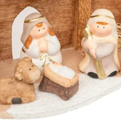 JJA Crèche de Noël complète (H16 cm) Saint-Amaury Or Sale