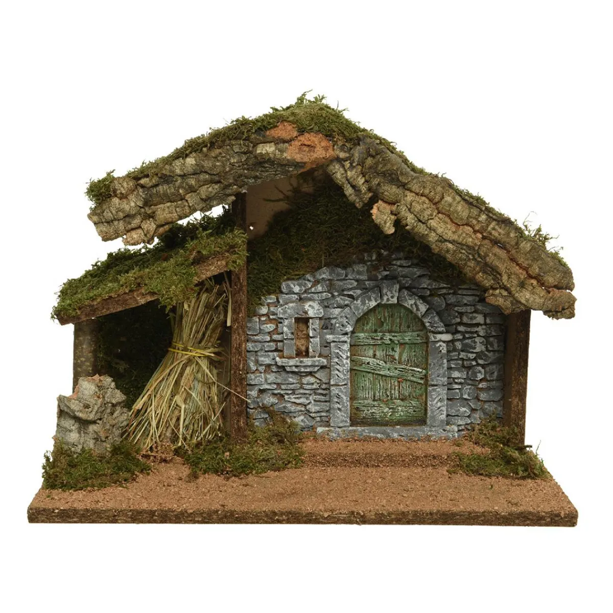 KAEMINGK Crèche de Noël lumineuse vide (H27 cm) Saint-Edouard Naturel