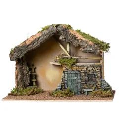 KAEMINGK Crèche de Noël vide (H32 cm) Saint-Honoré Naturel New
