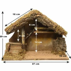 KAEMINGK Crèche de Noël vide (H29 cm) Saint-Maxime Outlet