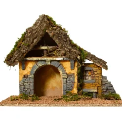 KAEMINGK Crèche de Noël vide (Hauteur 27 cm) Sainte-Léa Naturel Online