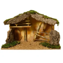 KAEMINGK Crèche de Noël vide (Hauteur 35 cm) Sainte-Mélina Naturel Clearance